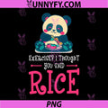 Exercise I Thought You Said Extra Rice PNG, Panda Sushi PNG
