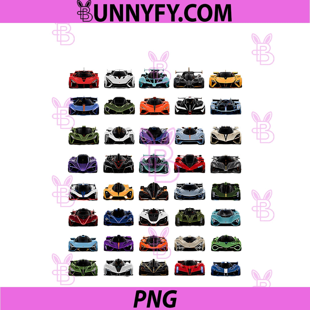 Exotic Hypercar Collection Supercar PNG, Racing Design PNG