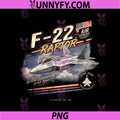 F-22 Raptor Vintage PNG, Retro Collectable Design PNG