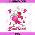 F-CAW-F Breast Cancer PNG, Chicken Boxing Breast Cancer Awareness PNG