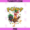 F-Caw-F PNG, Funny Chicken Leprechaun Hat St Patricks Day Rooster PNG