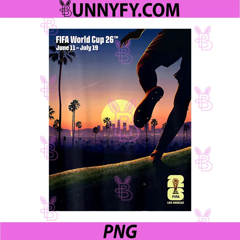 FIFA World CUP 26 PNG, Los Angeles Poster PNG