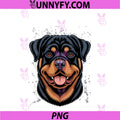 Face Portrait Watercolor PNG, Painting Rott Cool Dog Rottweiler PNG