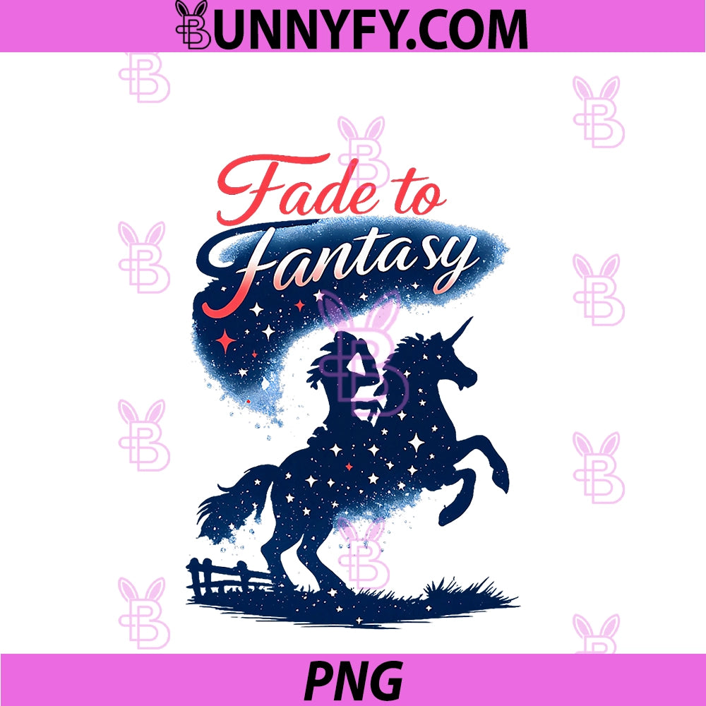 Fade To Fantasy PNG, Unicorn Wrangler Cowgirl Silhouette PNG