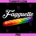 Fagquette Baguette Rainbow Flag PNG, Pride Bakery Gay LGBTQ Month PNG