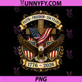 Faith Freedom 250 Years PNG, 250th Anniversary USA Independence PNG