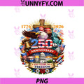 Faith Freedom 250 Years PNG, 1776 2026 Independence USA Patriotic PNG