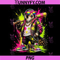 Falcon Baseball Drip Funny PNG, Animal Party Sport Cool Graphic PNG