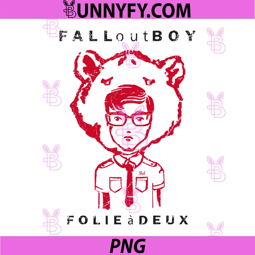 Fall Out Boy Folie À Deux Art PNG, Album Cover Style Graphic PNG
