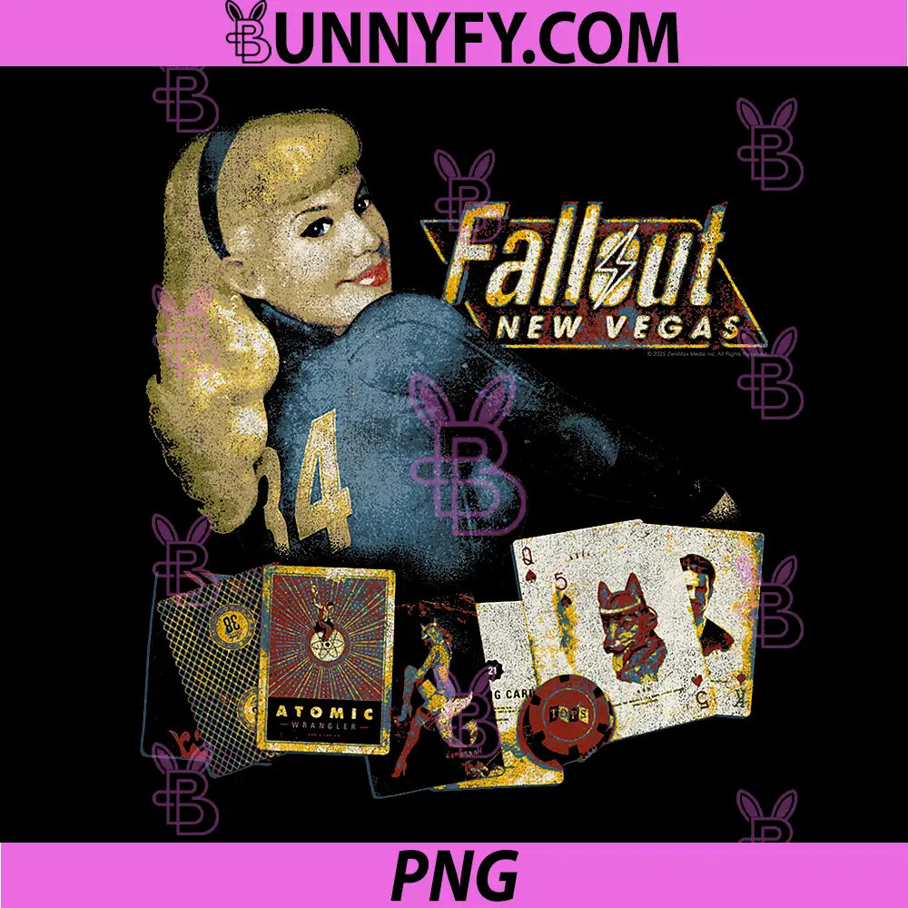 Fallout New Vegas Vintage PNG, Distressed Pinup Casino Video Game PNG