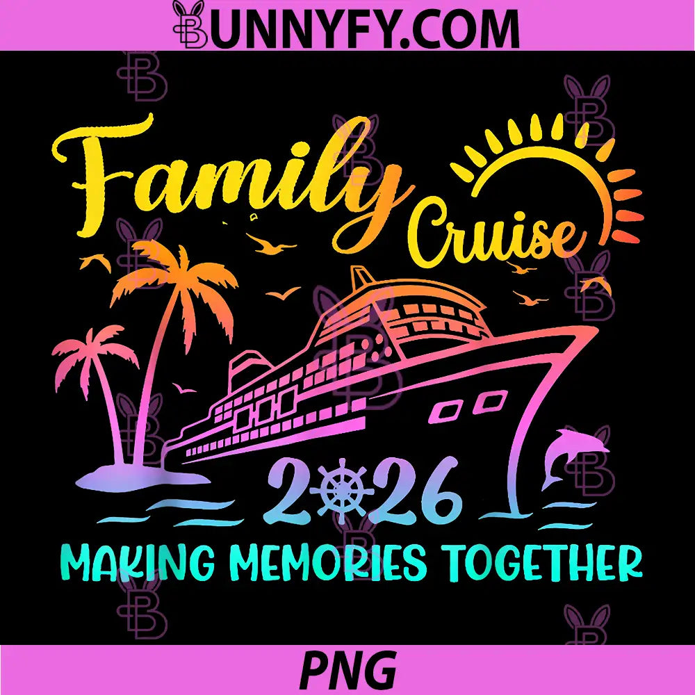 Family Cruise 2026 PNG, Making Memories Together PNG