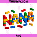 Family Nana Grandma PNG, Master Builder Building Brick Block PNG