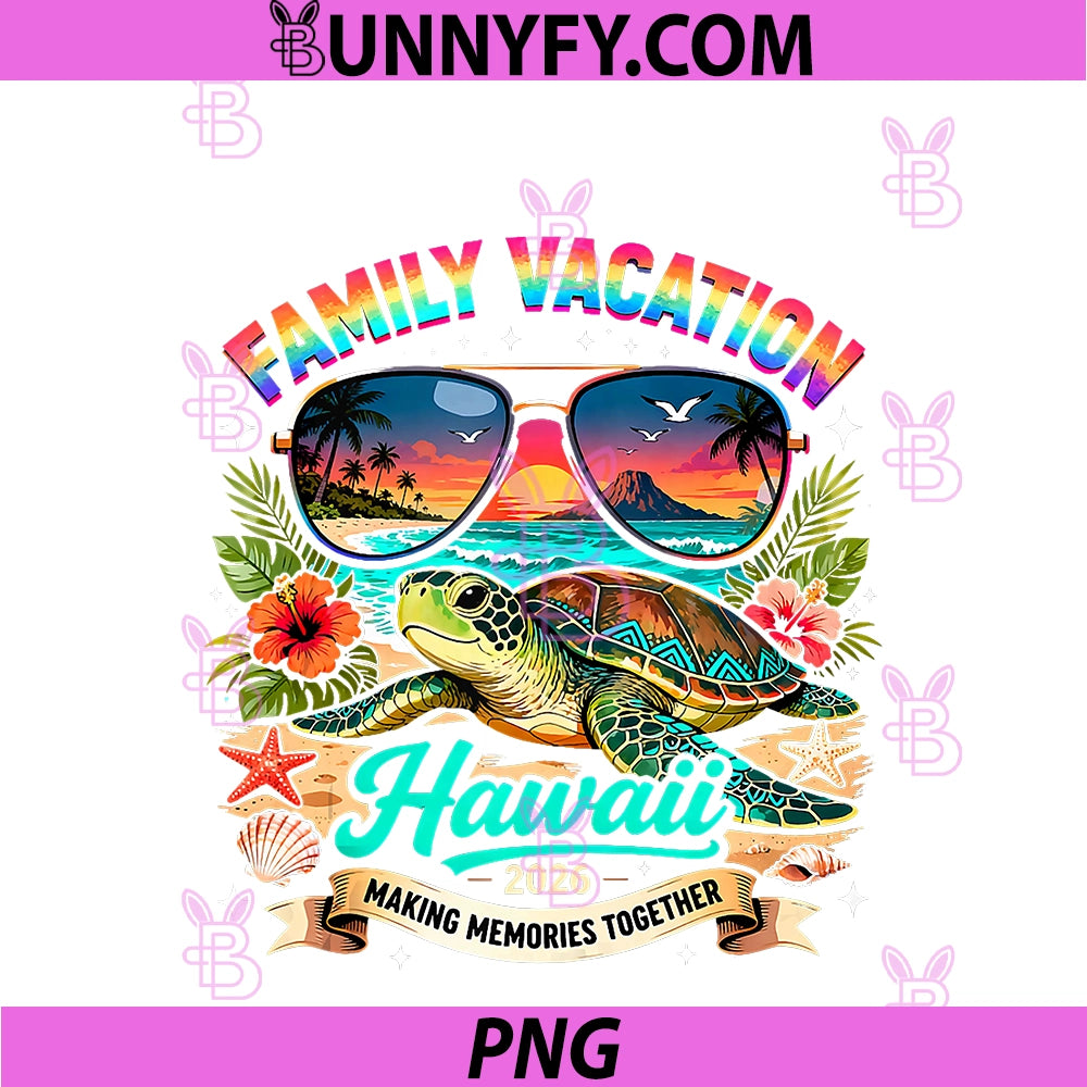 Family Vacation Hawaii 2026 PNG, Making Memories Together PNG