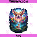 Fantasy Chihuahua Dog PNG, Art Moon And Mystical Night Forest PNG
