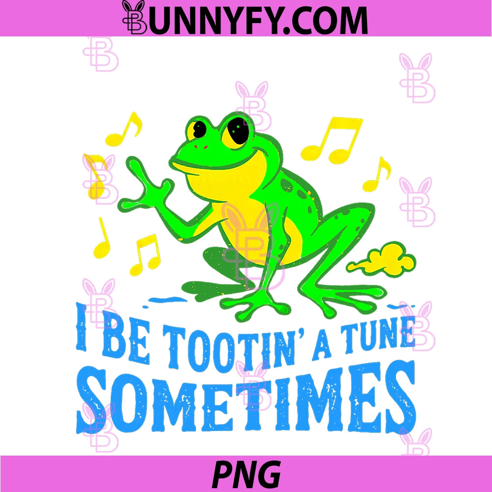 Farting Frog I Be Tooting A Tune Musical Farts PNG, Funny Joke PNG