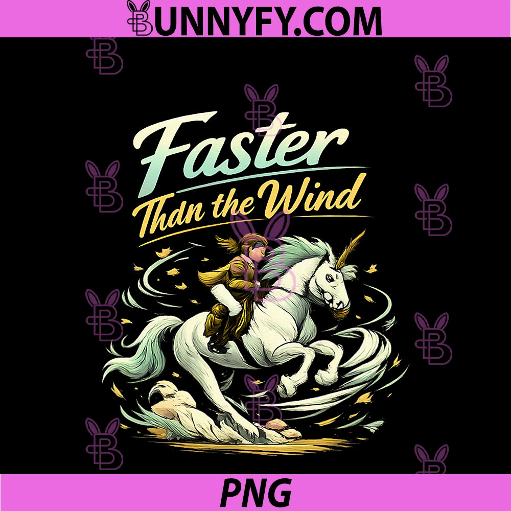 Faster Than The Wind PNG, Unicorn Wrangler PNG