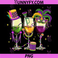Fat Tuesday Mardi Gras PNG, Wine Glasses Drink Carnival PNG