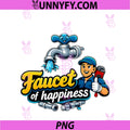 Faucet Of Happiness PNG, Plumber Pipe Pun Graphic PNG