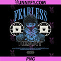 Fearless Heart Streetwear Graphic PNG, Y2K Urban Aesthetic PNG