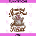 Feral Raccoon Matching Family Dinner PNG, Funny Thanksgiving PNG