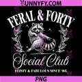 Feral and Forty Social Club Since 1986 PNG, 40 Years Old PNG