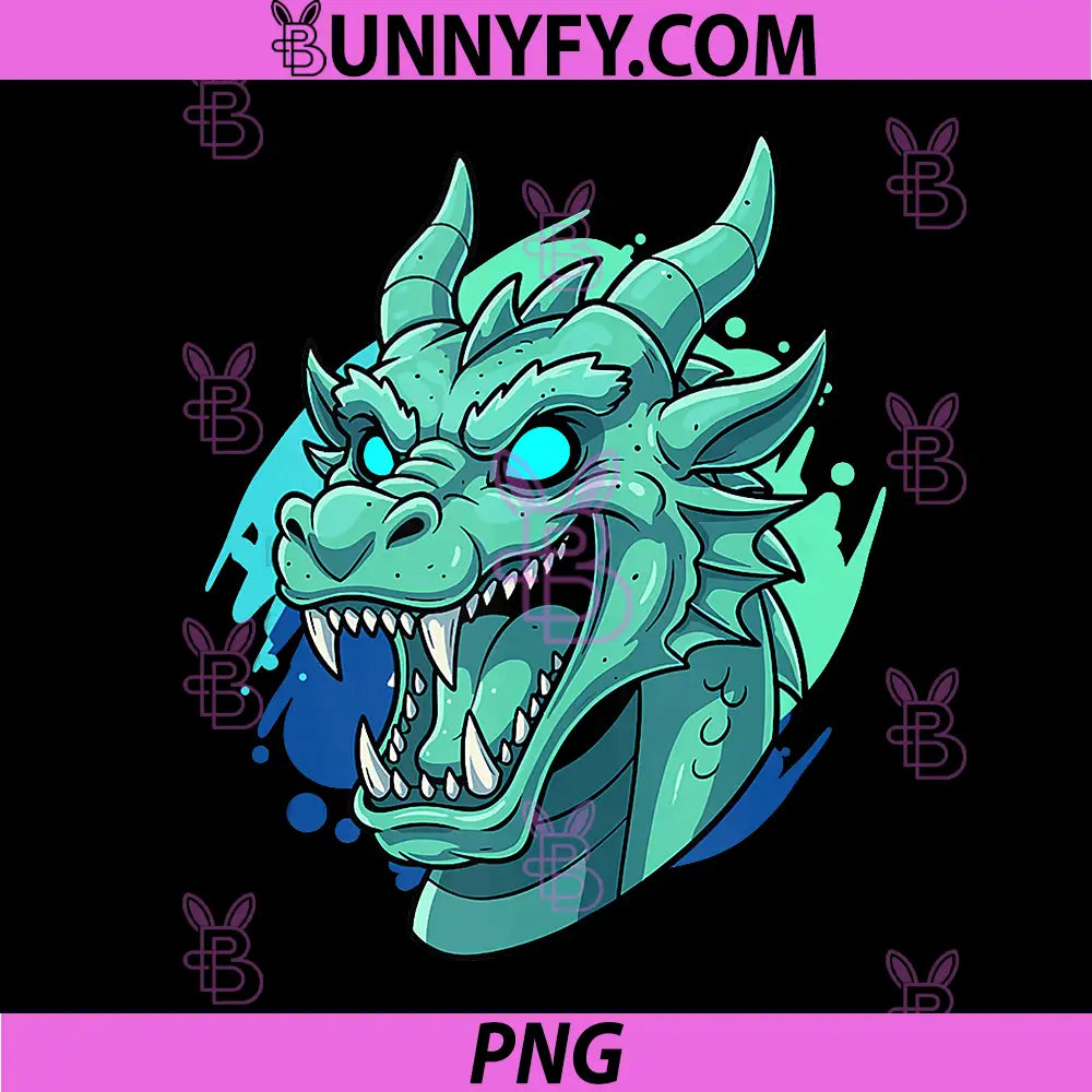 Ferocious Ice Dragon PNG, Head Fantasy Gaming PNG
