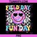 Field Day Fun Day PNG, Tie Dye Smile Face Field Trip Teacher PNG