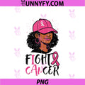Fight Breast Cancer PNG, Afro Woman Awareness PNG