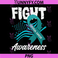 Fight Cervical Cancer PNG, Awareness American Flag Teal Ribbon PNG