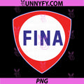 Fina Logo Shield Vintage Style PNG, Classic Oil Brand Retro Design PNG