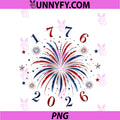 Fireworks America's 250th PNG, 1776 2026 Patriotic 4th Of July PNG