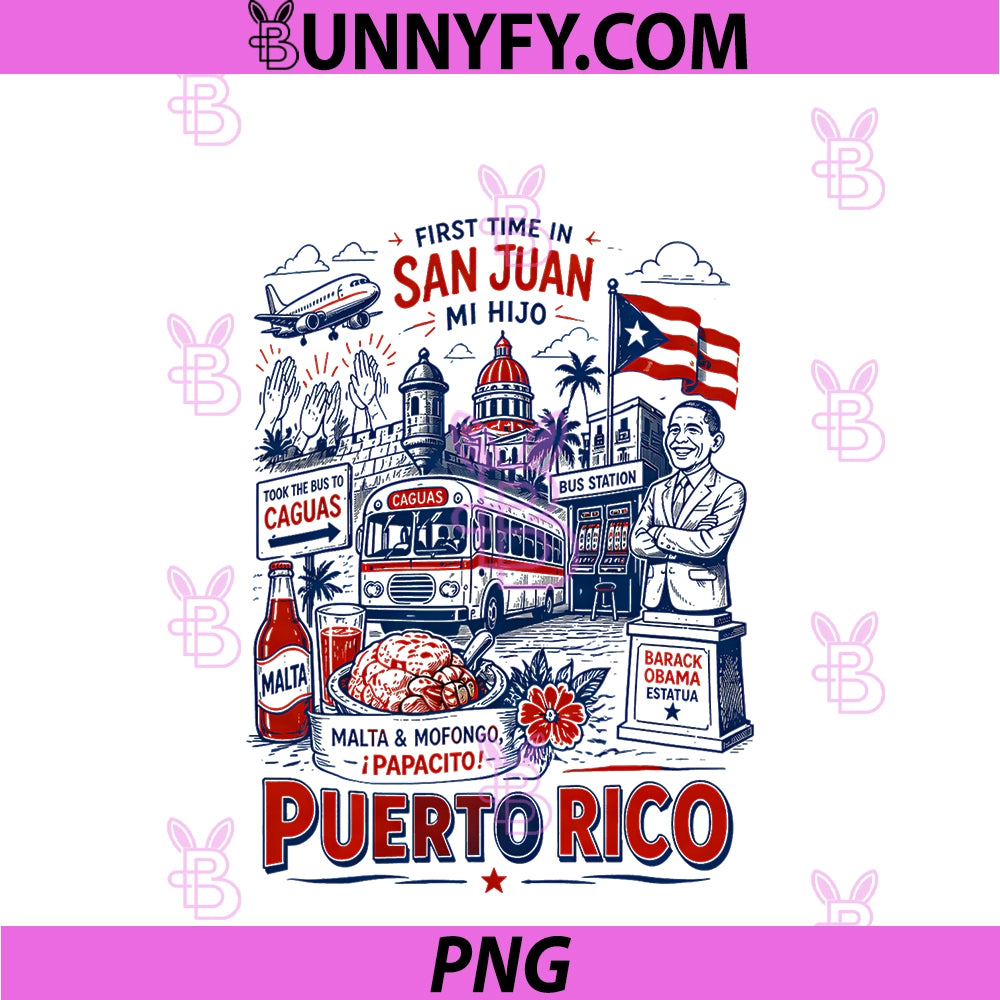 First Time In San Juan Puerto Rico PNG, Song Vacation Boricua PNG