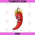 Flaming Angry Hot Chili PNG, Pepper Spicy Humor PNG