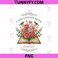Floral Book A New Chapter Begins PNG, Retired 2027 Retirement PNG