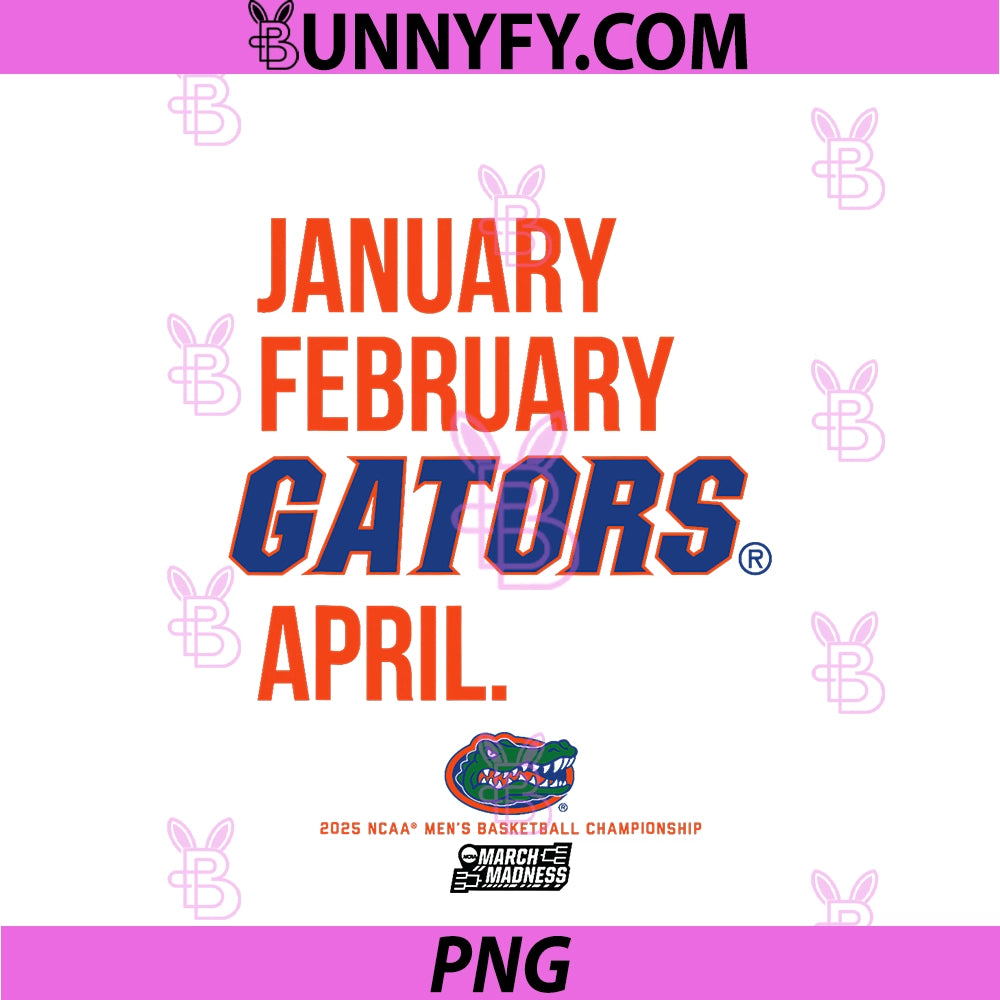 Florida Gators Basketball 2025 March Madness Month PNG, NCAA PNG