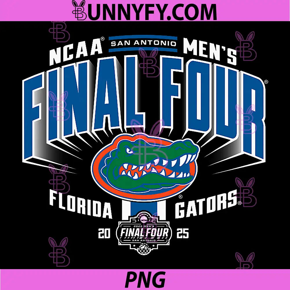 Florida Gators Final Four 2025 PNG, Basketball Bold Black PNG