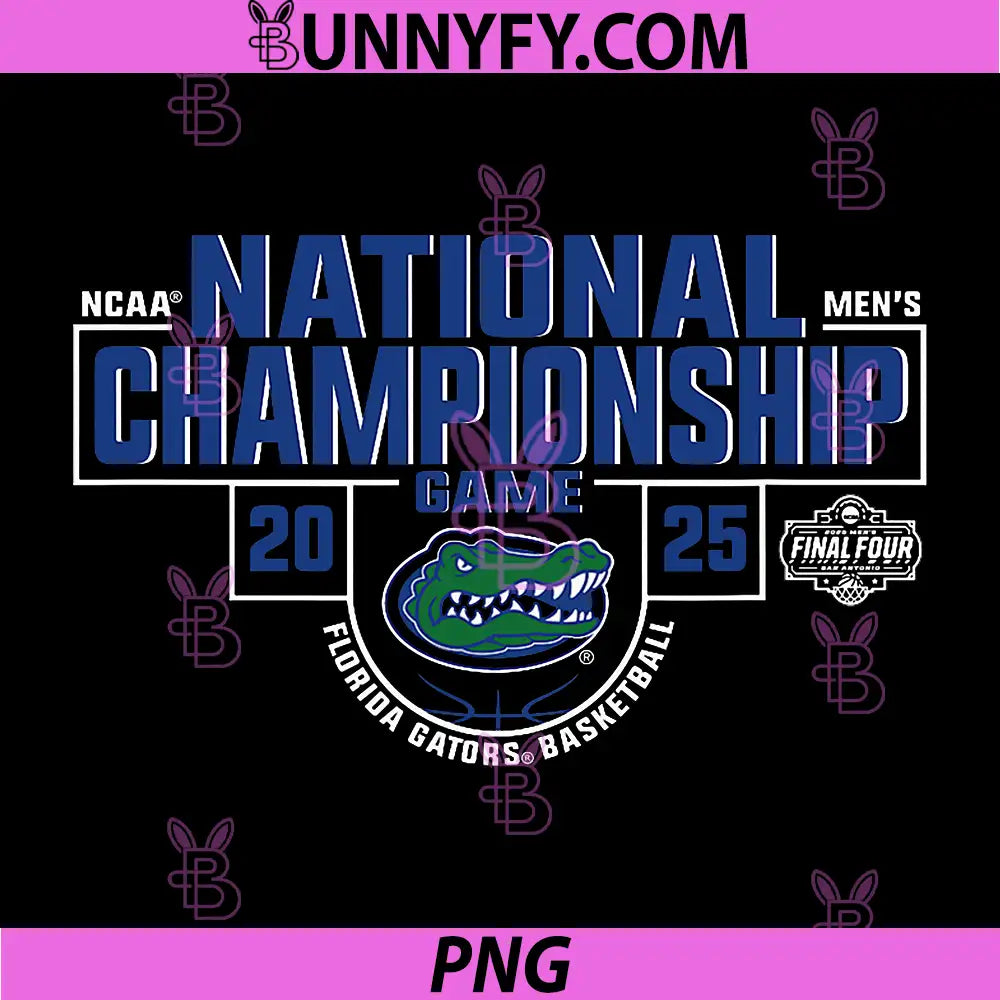 Florida Gators PNG, National Championship 2025 M Basketball Logo PNG