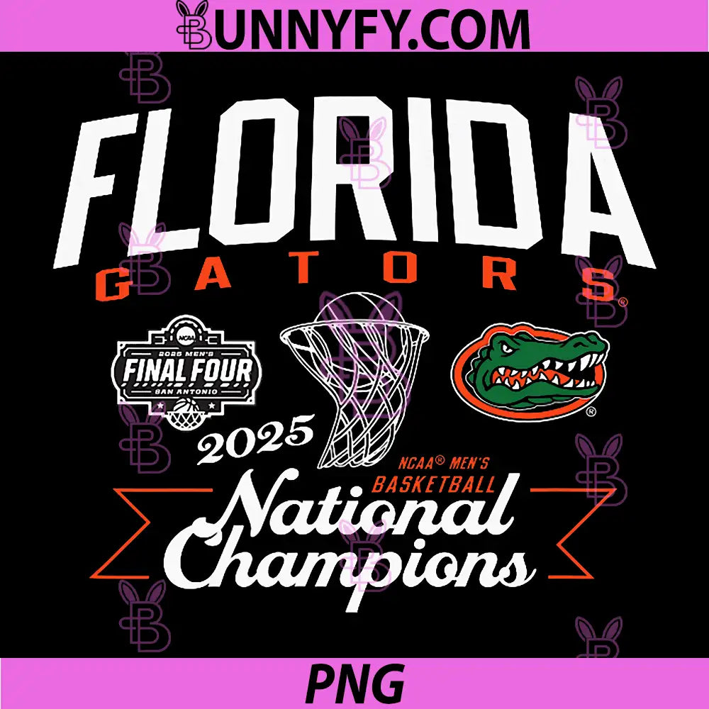 Florida Gators National Champs 2025 PNG, Basketball Dunk PNG