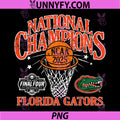 Florida Gators National Champs 2025 PNG, Basketball Vintage PNG