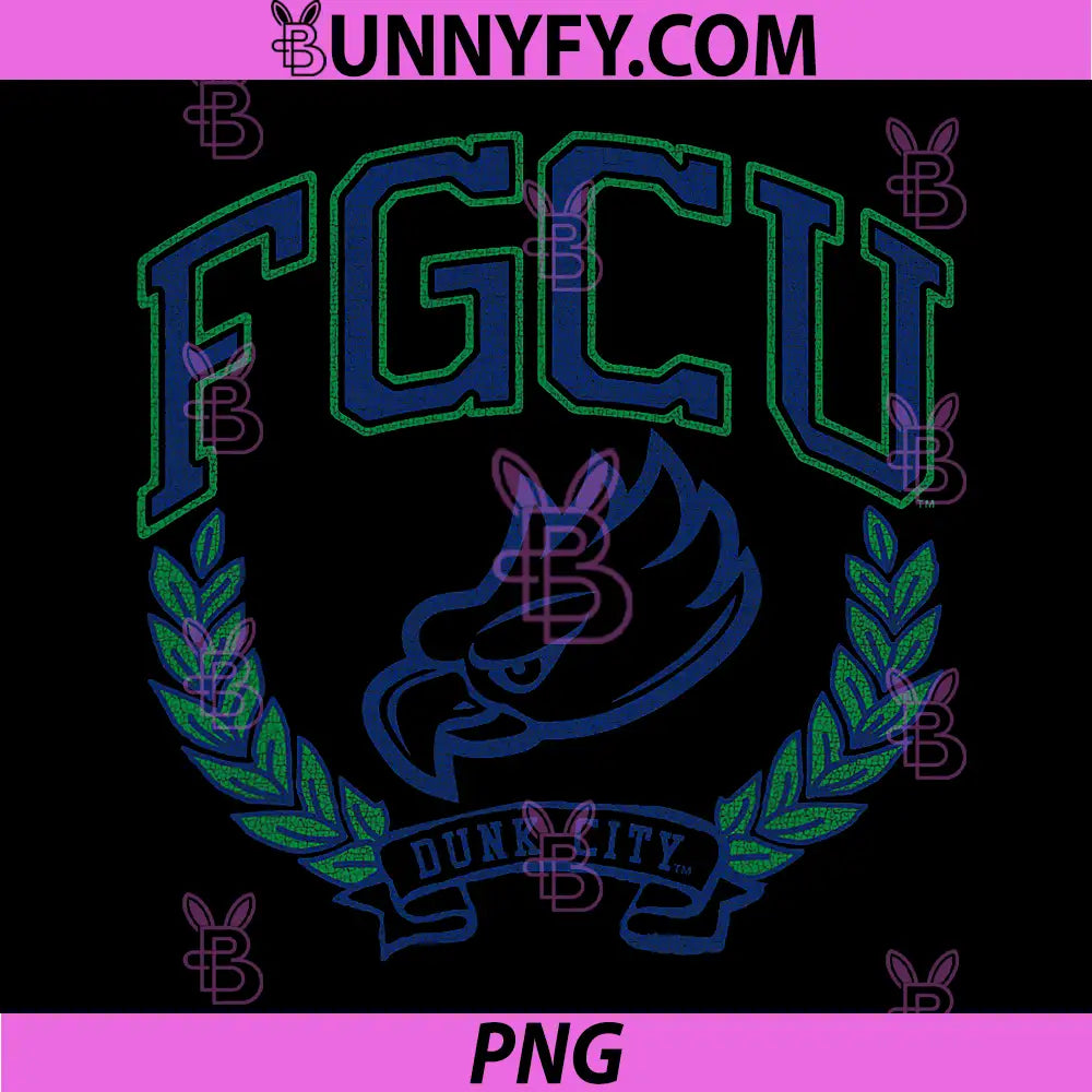 FGCU Eagles Vintage Logo PNG, Florida Gulf Coast University PNG