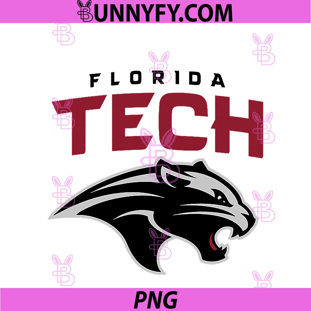 Florida Tech PNG, Panthers Arched Over White Officially Licensed PNG