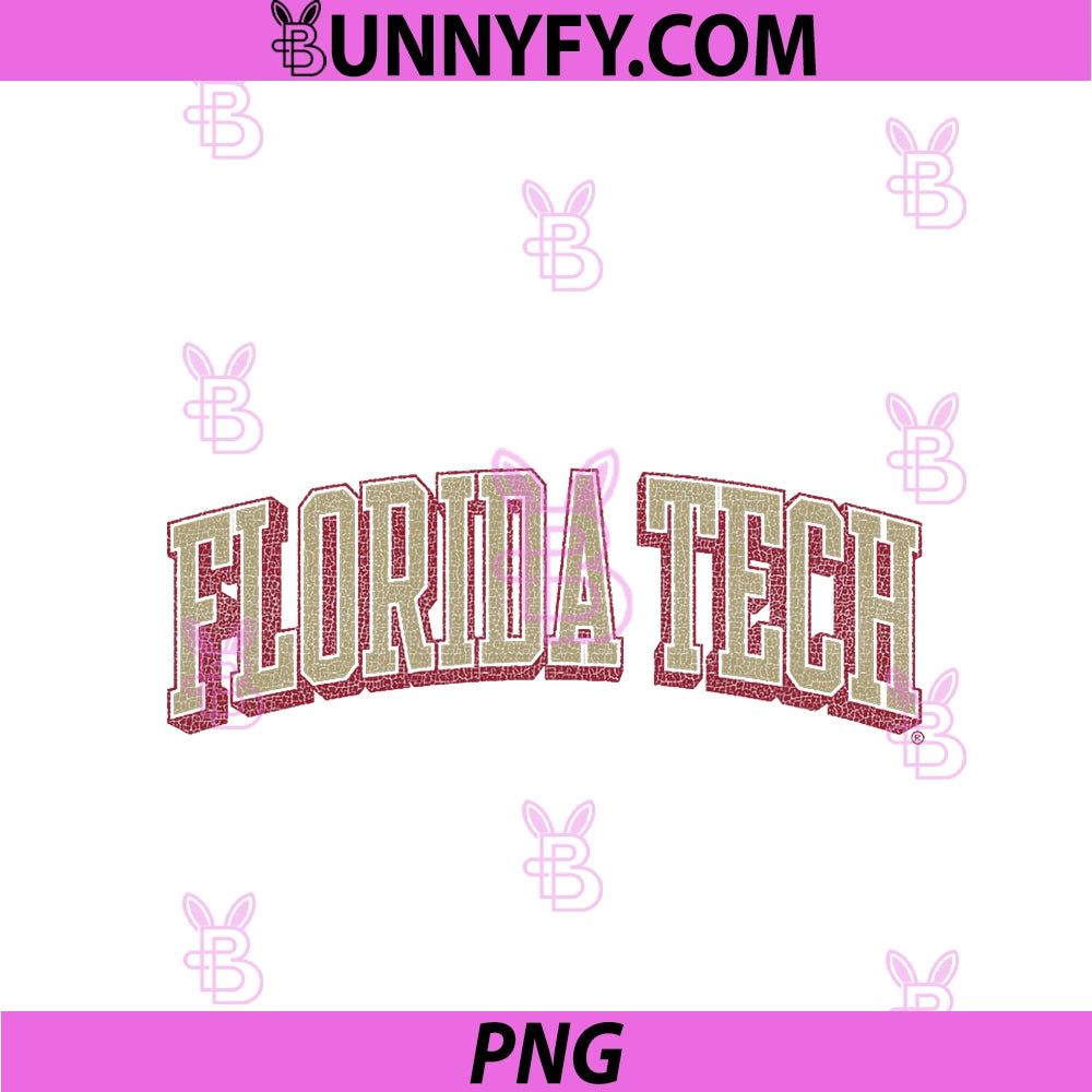 Florida Tech Panthers Retro PNG, Arch Black Officially Licensed PNG