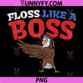 Floss Like A Boss Dance PNG, Eagle Flossing Bird 4th of Jul PNG
