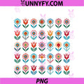 Folk Flower PNG, Patterns Scandinavian PNG