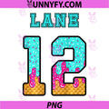 Football Drip PNG, Lane 12 PNG