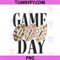 Football Game Day PNG, Camo Leopard Plaid Neutral Pattern Design PNG