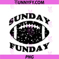 Football Game Day PNG, I Sunday Funday Football PNG