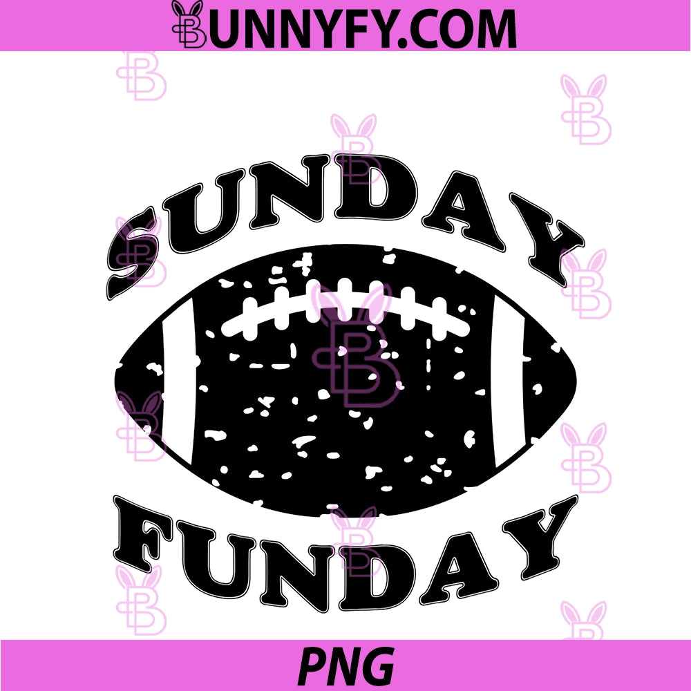Football Game Day PNG, I Sunday Funday Football PNG