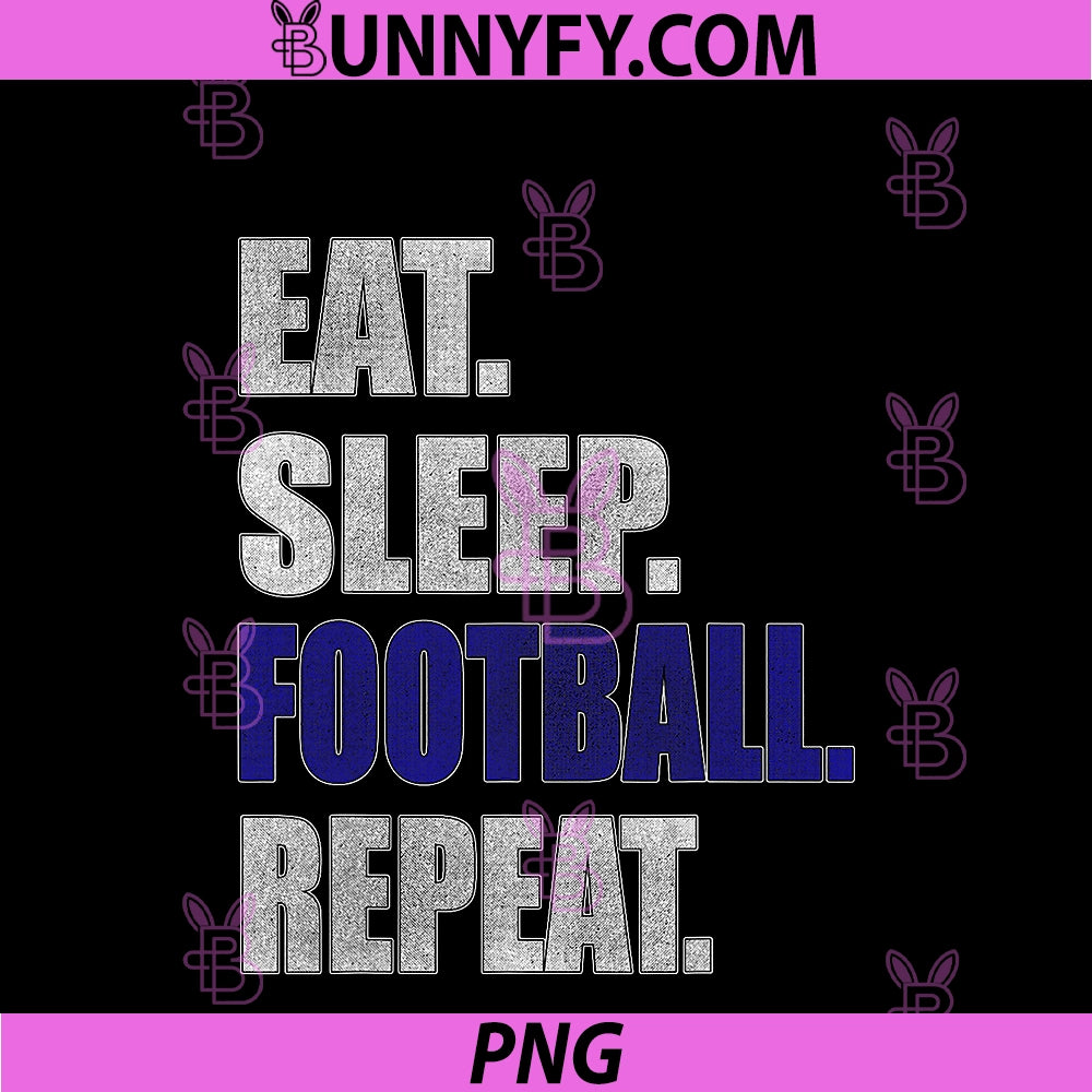 Football Gift PNG, Eat Sleep Football PNG
