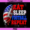 Football Drip USA PNG, American Flag 4th of July PNG